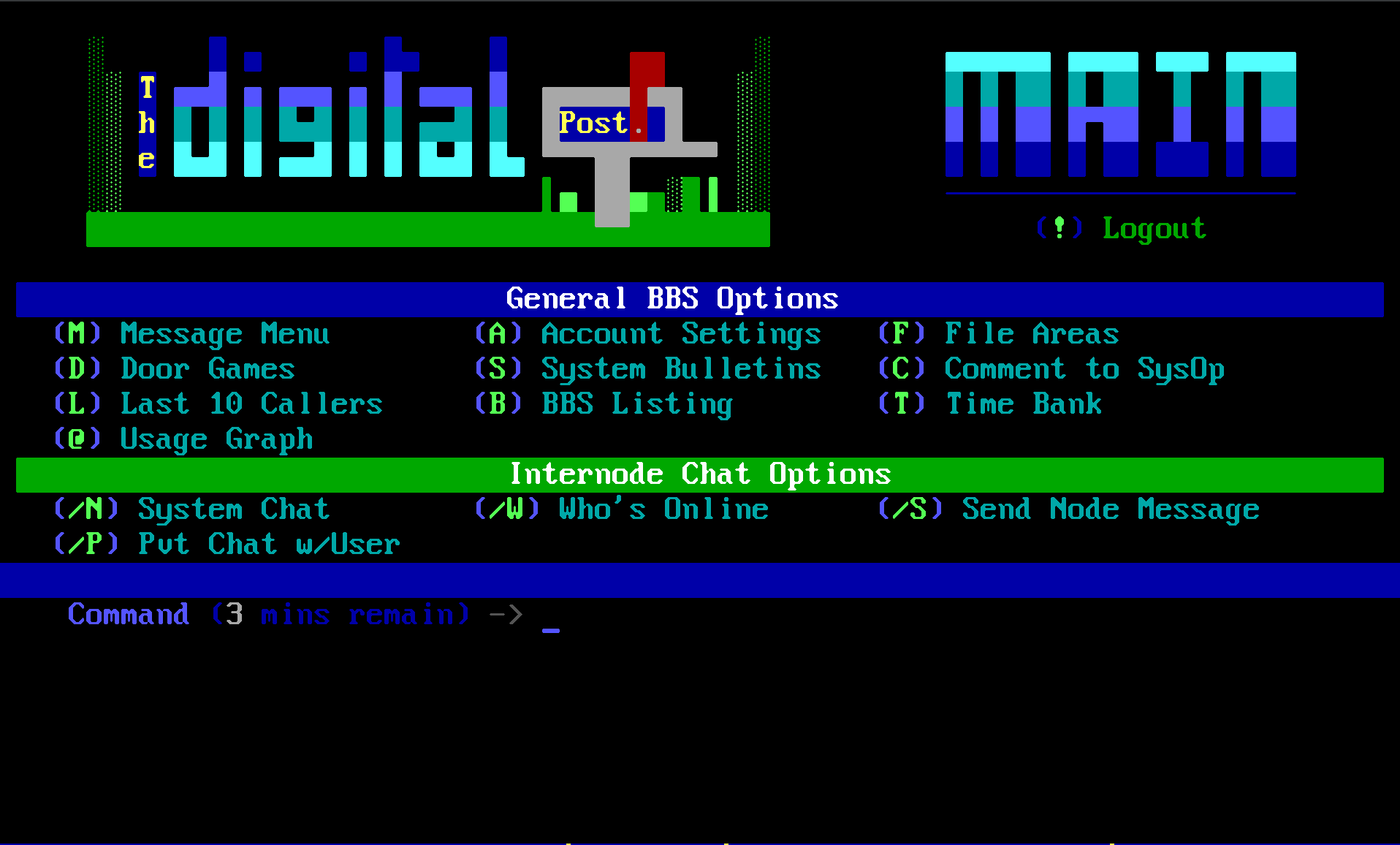 BBS 80x25 screenshot